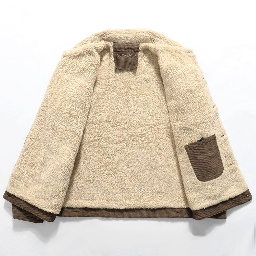 Casual fleece lined jacket