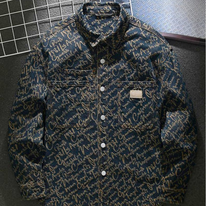 Hans™ Denim jacket with letters