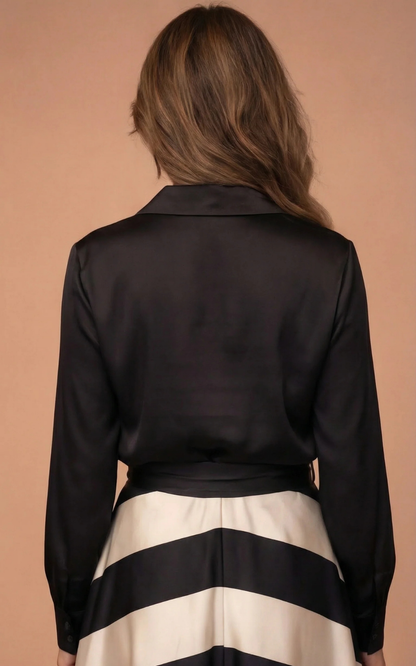 Romy™ | Elegant Striped Maxi Dress