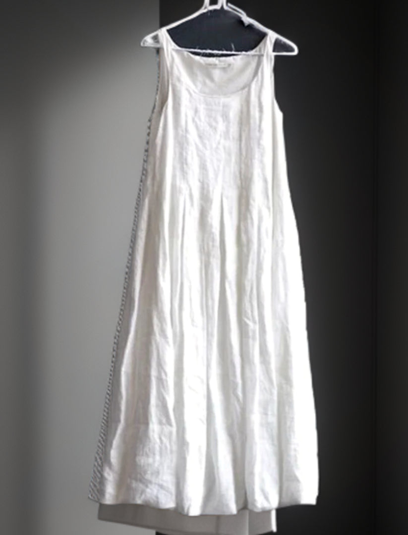 Tilly Vintage Pleated A-Line Maxi Dress