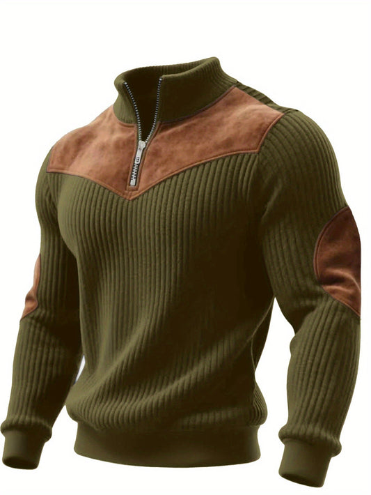 Kortez – Casual Knitted Half-Zip Sweater