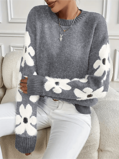 Flora | Elegant and Comfortable Sweater with Floral Print