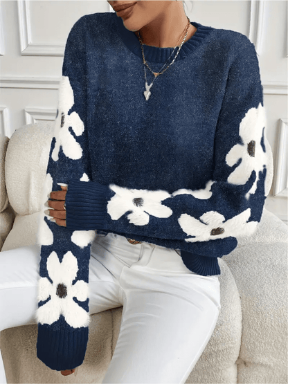 Flora | Elegant and Comfortable Sweater with Floral Print