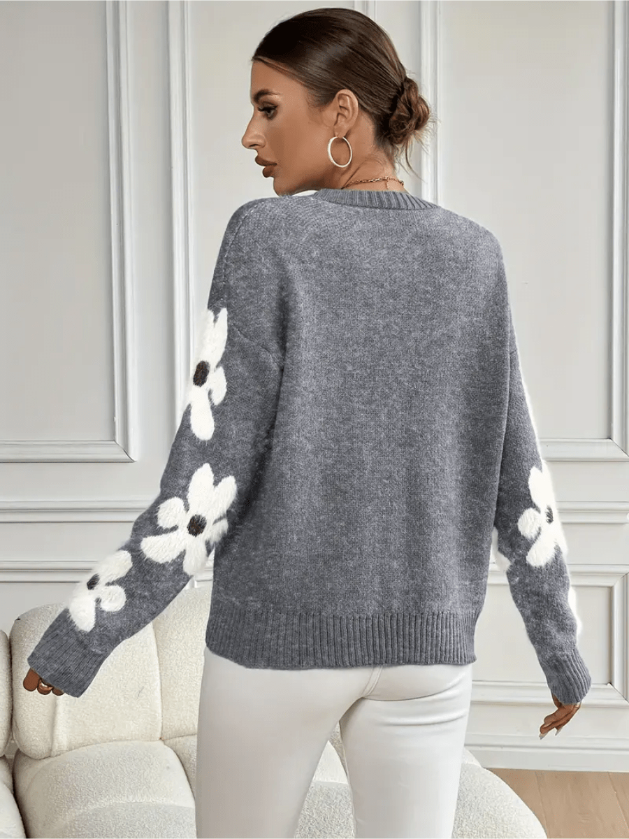 Flora | Elegant and Comfortable Sweater with Floral Print
