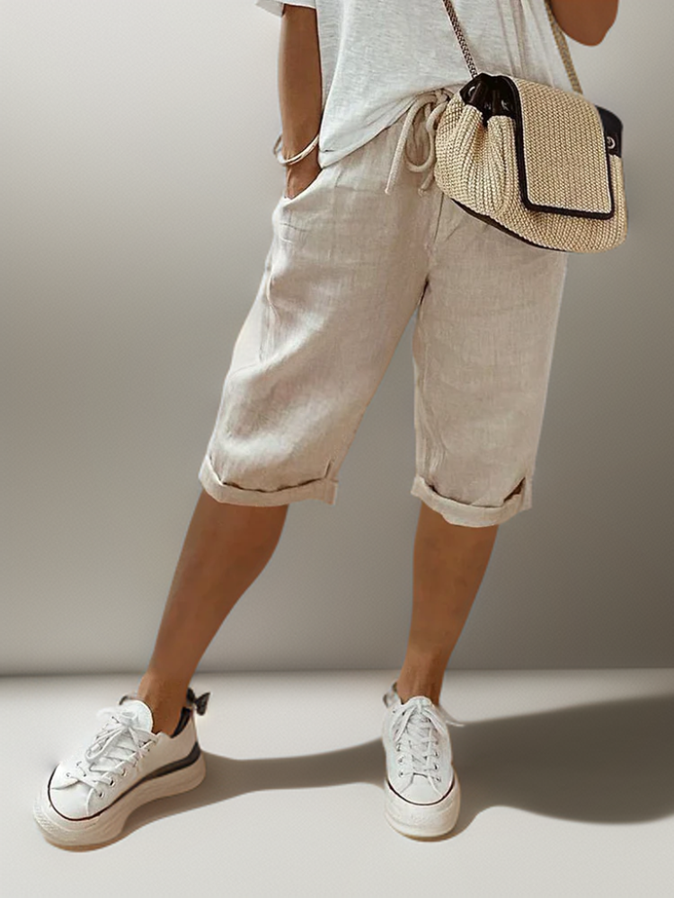 Beatrice | Trousers with drawstring and side pockets