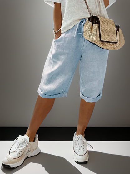 Beatrice | Trousers with drawstring and side pockets