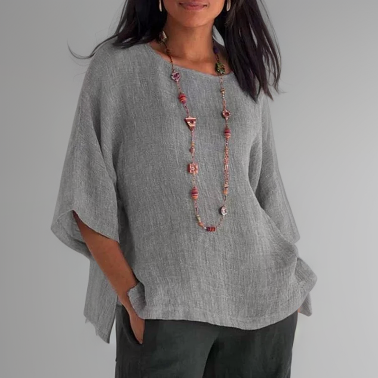 Marian | T-shirt with round neck and 3/4 sleeves