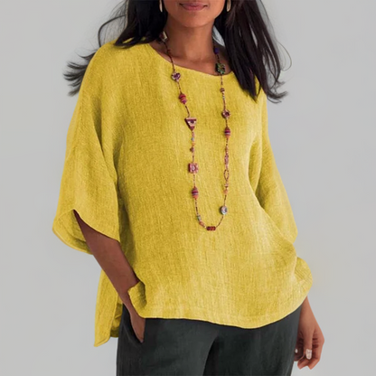 Marian | T-shirt with round neck and 3/4 sleeves