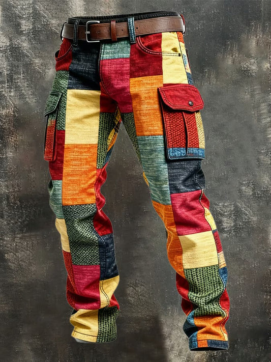 NOA™ | Cargo Pants Men's Patchwork