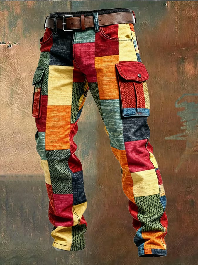 NOA™ | Cargo Pants Men's Patchwork