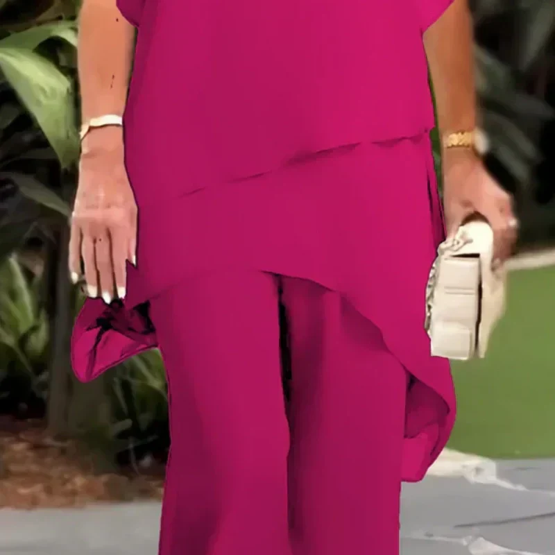 Herlene™ | Chic Asymmetric Top & Pants Set
